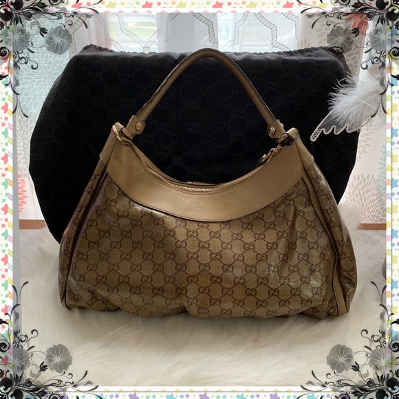 ‼️SOLD‼️GUCCI GUCCISSIMA CHRYSTAL HOBO BAG - Picture 2 of 7
